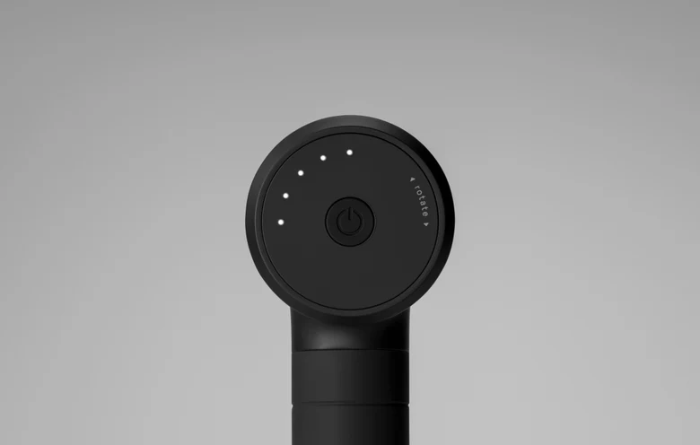 Hypervolt Go 3 üzerindeki beş hız göstergesi