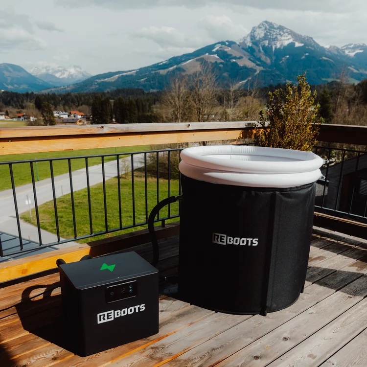 Reboots Ice Tub Pro ve Chiller soğutucu kullanım görünümü