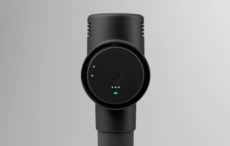 Hypervolt 2 kontrol düğmesi ve hız göstergeleri