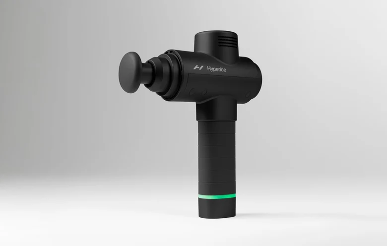 Hypervolt 2 masaj tabancasının çapraz görünümü