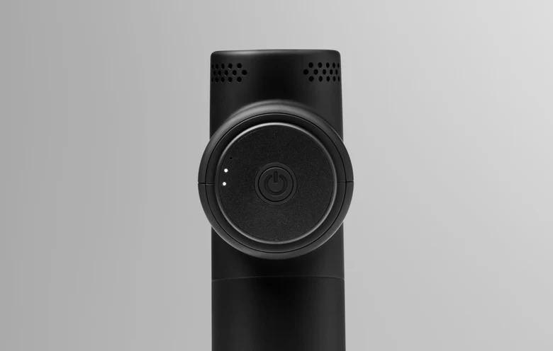 Hypervolt Go 2 kontrol düğmesi ve hız göstergeleri